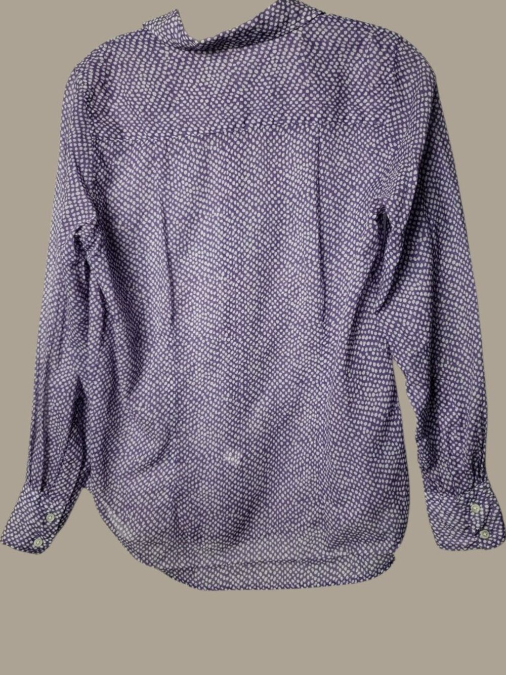 Benson Womens Purple Polka Dot Button-Up Shirt Purple Small - Picture 3 of 10